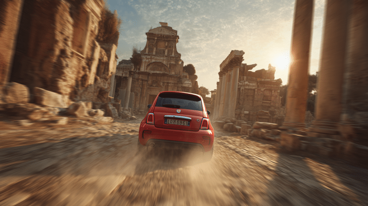 upscale_Rear_view_of_a_modern_red_Fiat_500_speeding_at_high_speed22