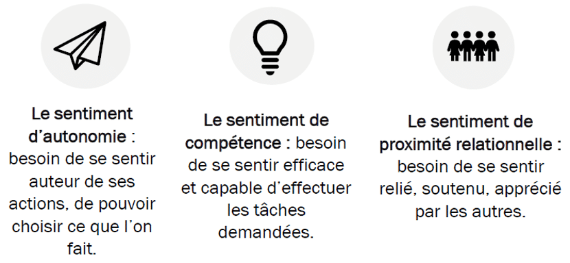 les trois besoins psychologiques