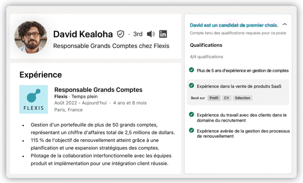 LinkedIn Hiring Assistant trouvez les talents