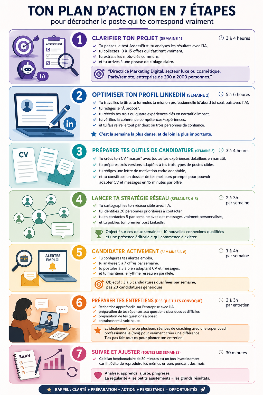 ton plan d'action en 7 étapes pour trouver un job sur linkedin avec l'IA ton plan d'action en 7 étapes pour trouver un job sur linkedin avec l'IA